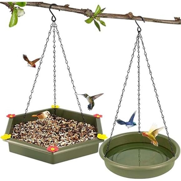 Hanging Bird Bath, Bird Bath, Hanging Bird Feeder, Bird Feeder, 2 in 1 XXL - Picture 8 of 8